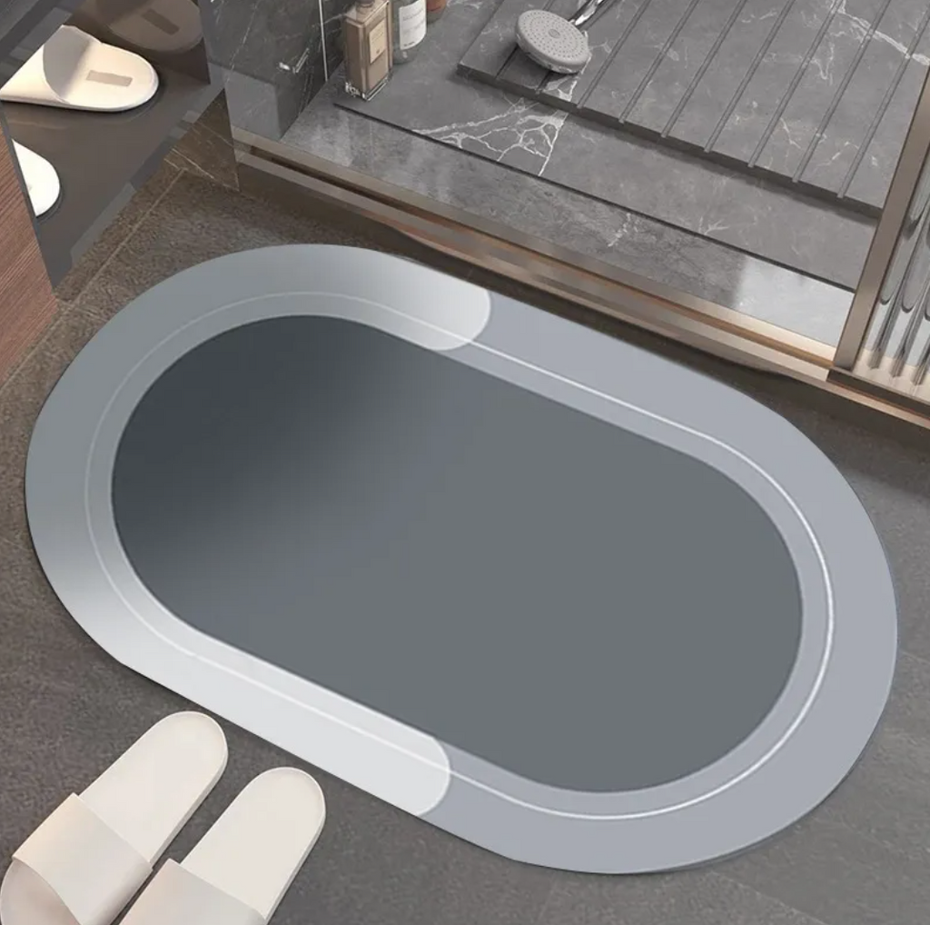Modern Diatom Ooze Bathroom Floor Mat